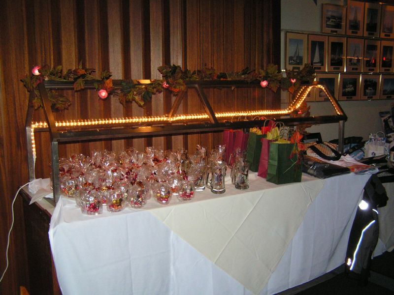 Prize table ...