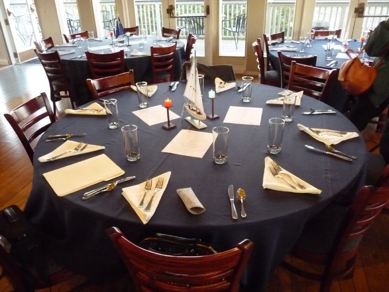 tables are set ...