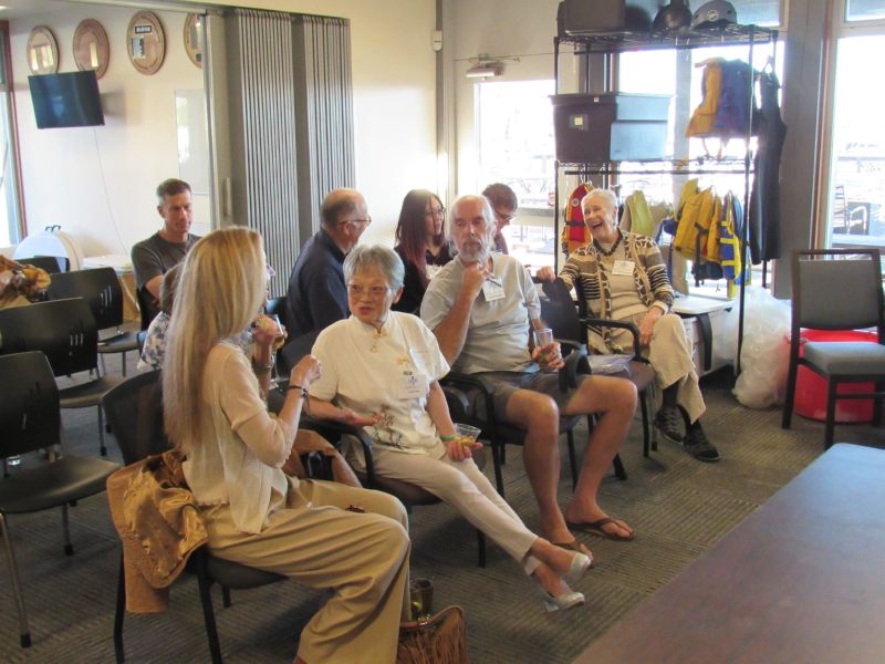 The crowd gathers ...