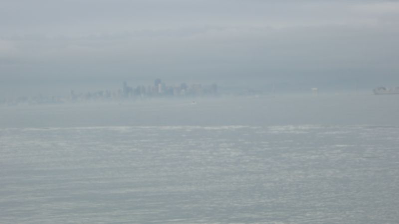 Very hazy San Francisco