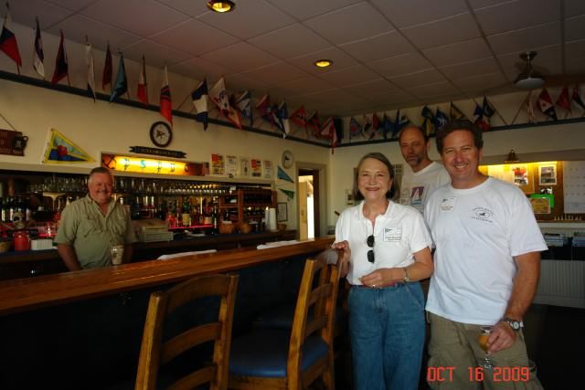 Carol Hunter, Tim, Ron<BR>& bartender Bob