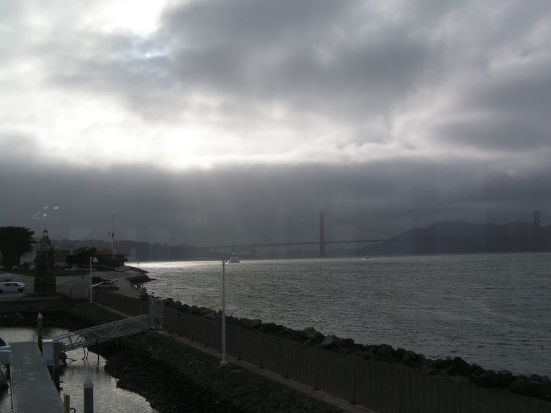 Golden Gate shadows.