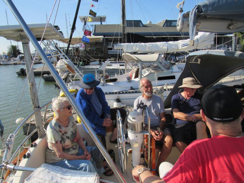 Party time aboard ...