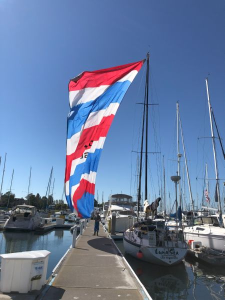 Luna Sea<br>dries the kite