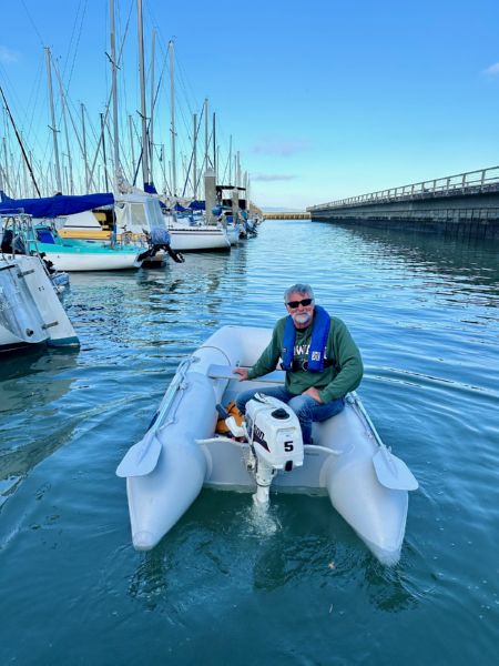 Dinghy Captain Mike.