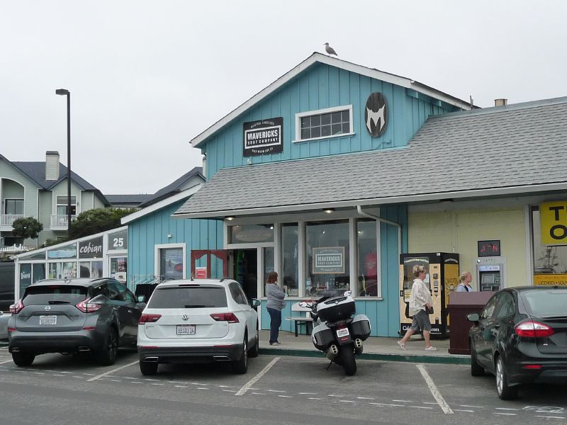 Mavericks surf shop.