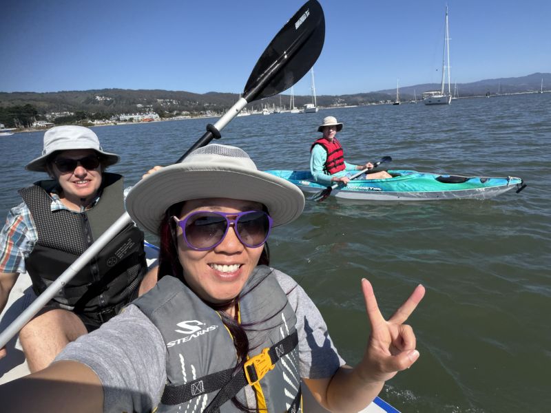 Dan's kayaks are<br>a hit.